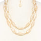 Oval Bead Layered Necklace