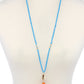 Cowrie Shell Tassel Beaded Necklace