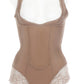 Mesh With Floral Lace Shapewear Bodysuit