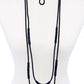 Double Layer Chic Long Necklace And Earring Set