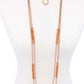 Double Layer Chic Long Necklace And Earring Set