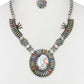 Multi Color Indigenous Pendant Necklace