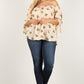 Plus Size Floral Print, Top