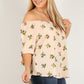 Plus Size Floral Print, Top