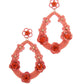 Floral Post Drop Earring