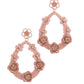 Floral Post Drop Earring