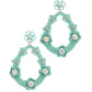 Floral Post Drop Earring