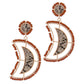 Beaded Snake Pattern Post Drop Earring