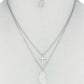 Stylish Double Layer Cross And Mary Necklace And Earring Set