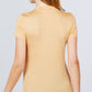 Short Sleeve Mock Neck Rayon Spandex Rib Top