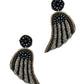 Fashion Modern Wing Patch Drop Earring