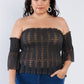 Off The Shoulder Plus Size Top