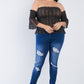 Off The Shoulder Plus Size Top