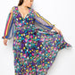 Multi Print Chiffon Maxi Dress