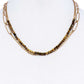 Double Layer Beaded And Chain Necklace