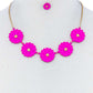 Fashion Cute Multi Tender Flower Necklace And Earring Set