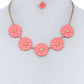 Fashion Cute Multi Tender Flower Necklace And Earring Set