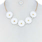 Fashion Cute Multi Tender Flower Necklace And Earring Set