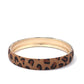 Animal Print Metal Bangle Bracelet