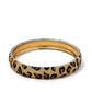 Animal Print Metal Bangle Bracelet