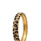 Animal Print Metal Bangle Bracelet