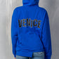 Uneven Hem Graphic "venice" Pullover Hoodie