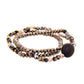 Triple Simple Multi Bead Link Oval Bracelet