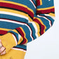 Multi-colored Variegated Striped Knit Sweater