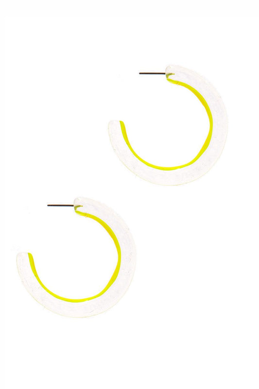 Chic Transparent Hoop Earring