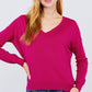 V-neck Back Cross Sweater