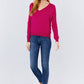 V-neck Back Cross Sweater