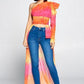 Tie Dye One Shoulder Top