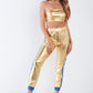 Metallic Gold Toxic Girl Strapless Track Set