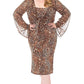 Leopard Print Cardigan & Dress Plus Size Set