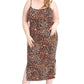 Leopard Print Cardigan & Dress Plus Size Set