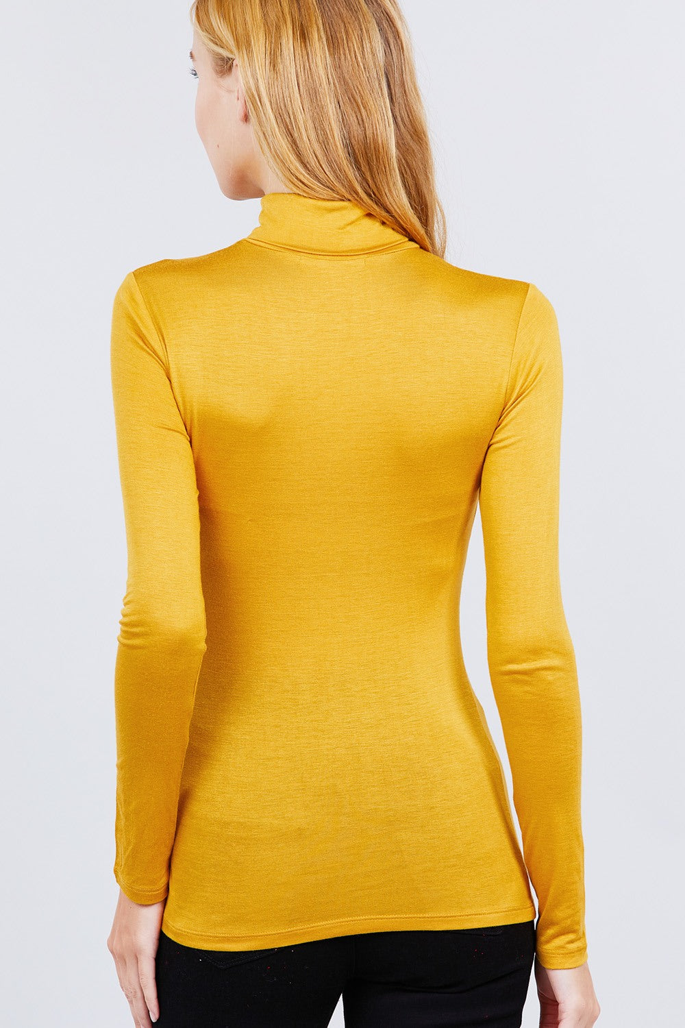 Turtle Neck Rayon Jersey Top