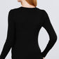 V-neck Sweater W/rivet Button