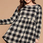 Soft Knit Buffalo Plaid Tunic Top