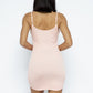 Round Hem Spaghetti Strap Mini Dress