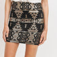 Sequence Pattern Mini Skirt