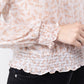 Long Slv Print Woven Top W/tie