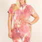 Plus Size Tie-dye Print Relaxed Fit Dress