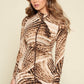 Sand Brown Bodycon Long Sleeve Dress