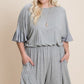 Plus Size Solid Rayon Modal Mini Romper