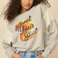 A French Terry Knit Graphic Sweatshirt