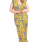 Greek Key Print Formal Jumpsuit