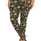 Skulls And Bones Graphic Printed Knit Legging With Elastic Waist Detail. High Waist Fit.