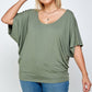 Solid Knit Top, With A Flowy Silhouette