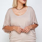 Solid Knit Top, With A Flowy Silhouette