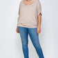 Solid Knit Top, With A Flowy Silhouette